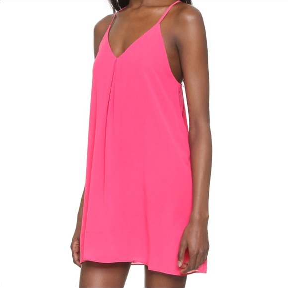 alice and olivia hot pink dress